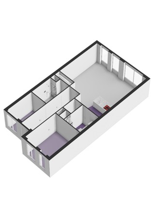 Floorplan - Ooststraat 96, 3261 KM Oud-Beijerland
